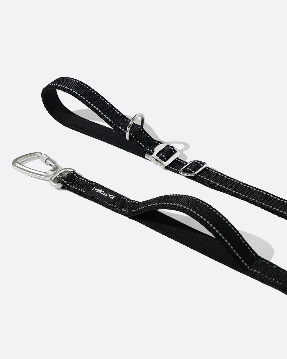 All-Metal Multifunctional Hands-Free Dog Leash - Classic Black
